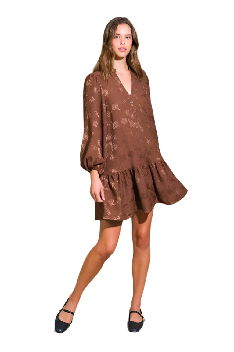 Best Dressed Guest Dress Cognac