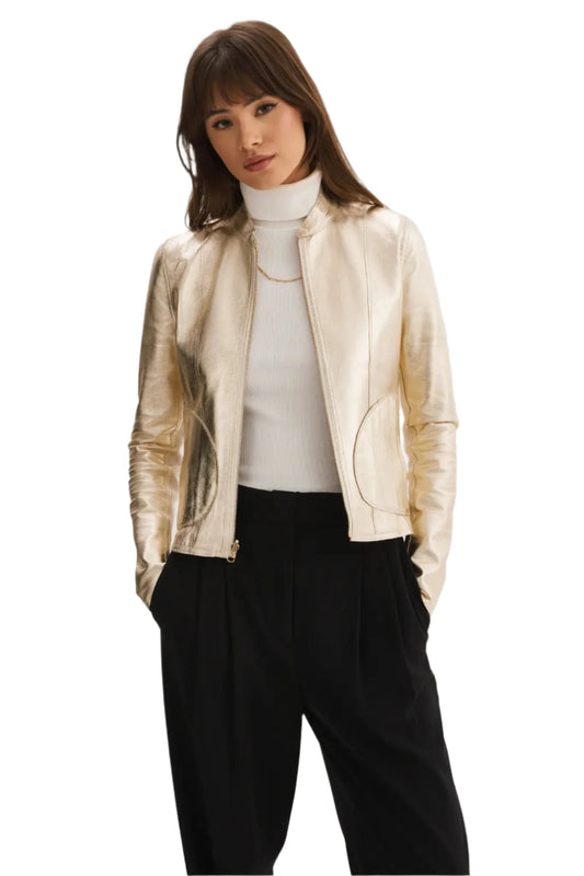LAM Chapin Jacket Bone/Gold