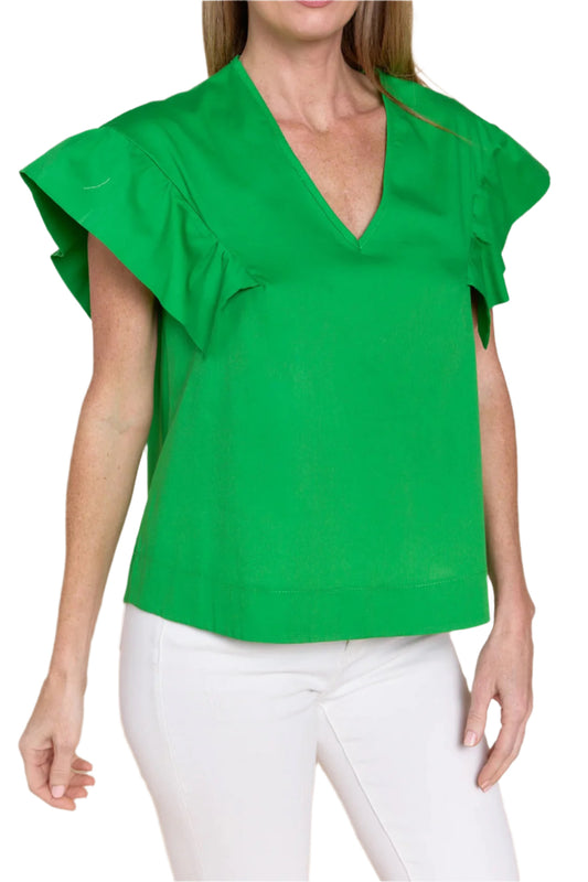 SOF Colette Top Apple Green O/S