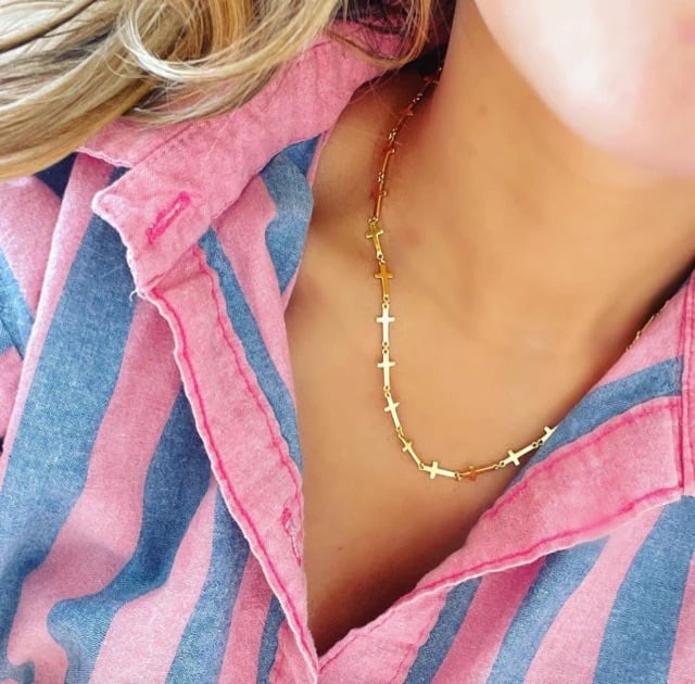 ALAV Cross Link Chain Gold
