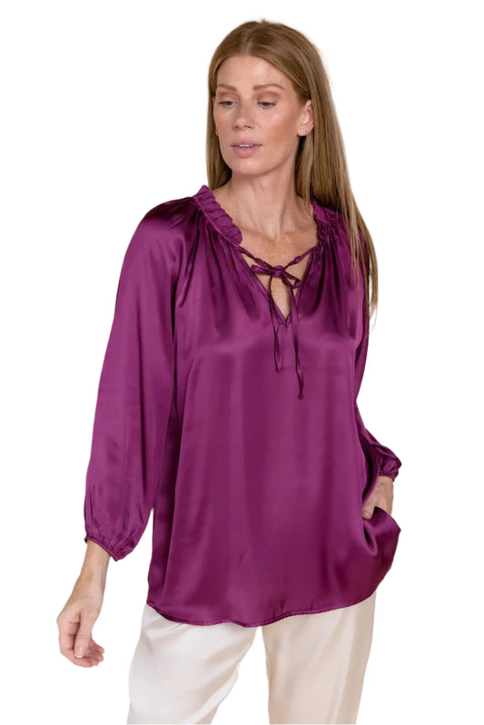 SOF Gabriella Top Midnight Plum O/S