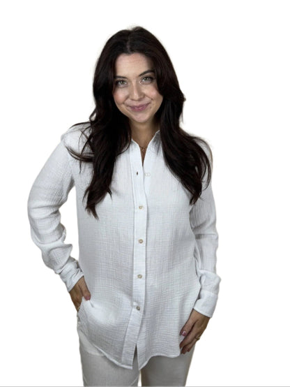 PA G632 Button Shirt White