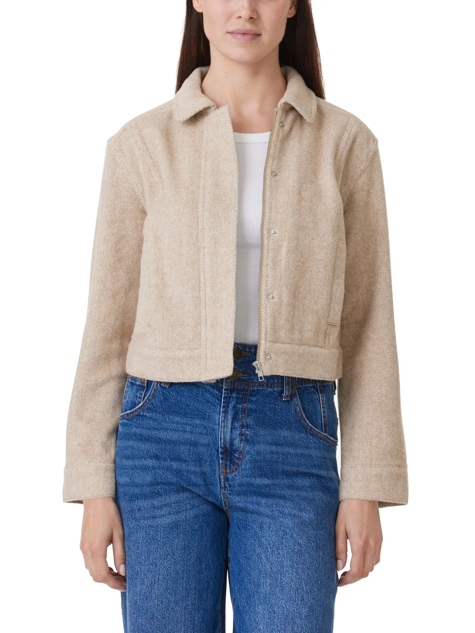 HAB HFE01995J Jacket Oatmeal