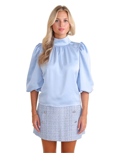 Carmen Top - Cornflower