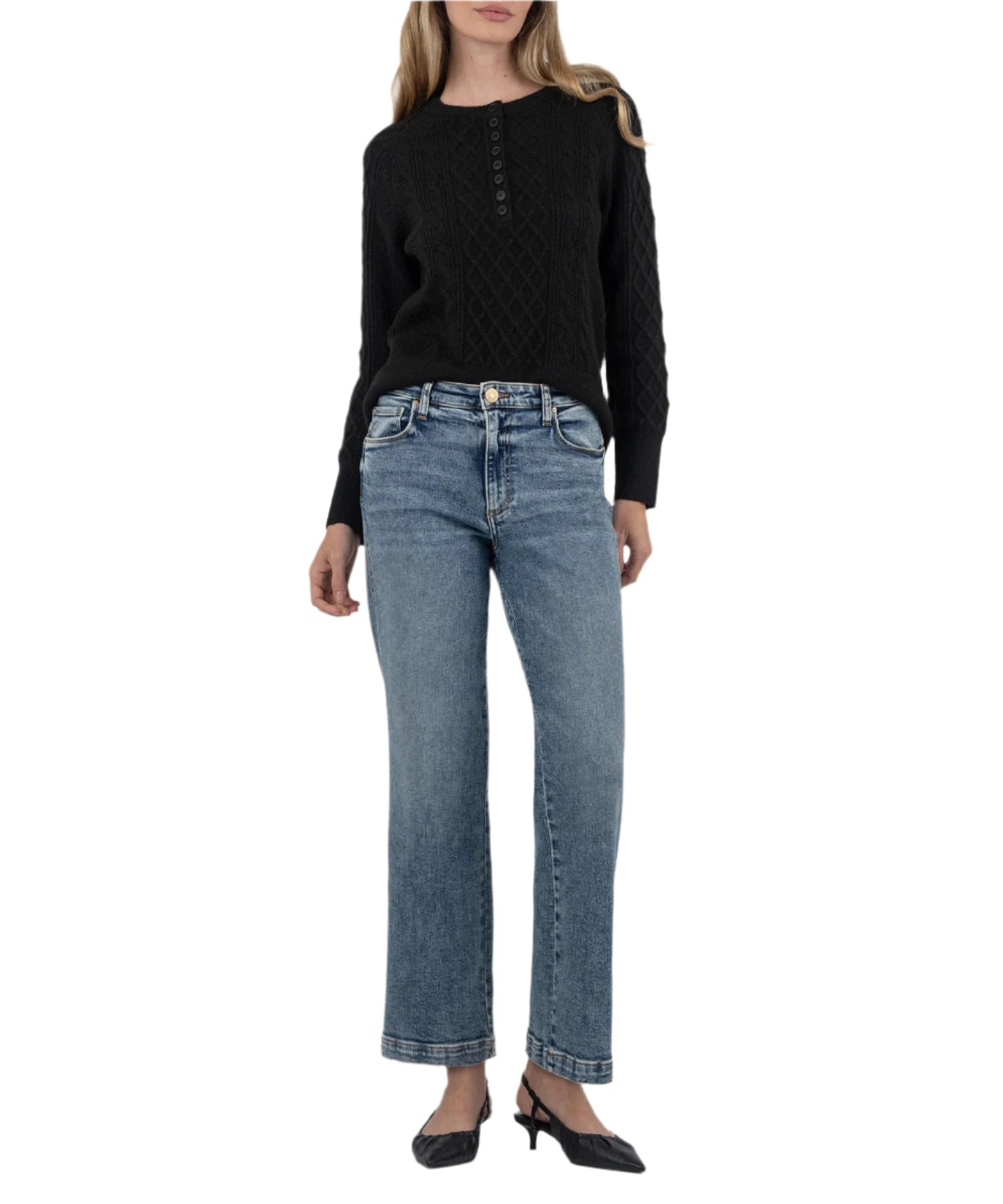 KUT Lacey Top Black