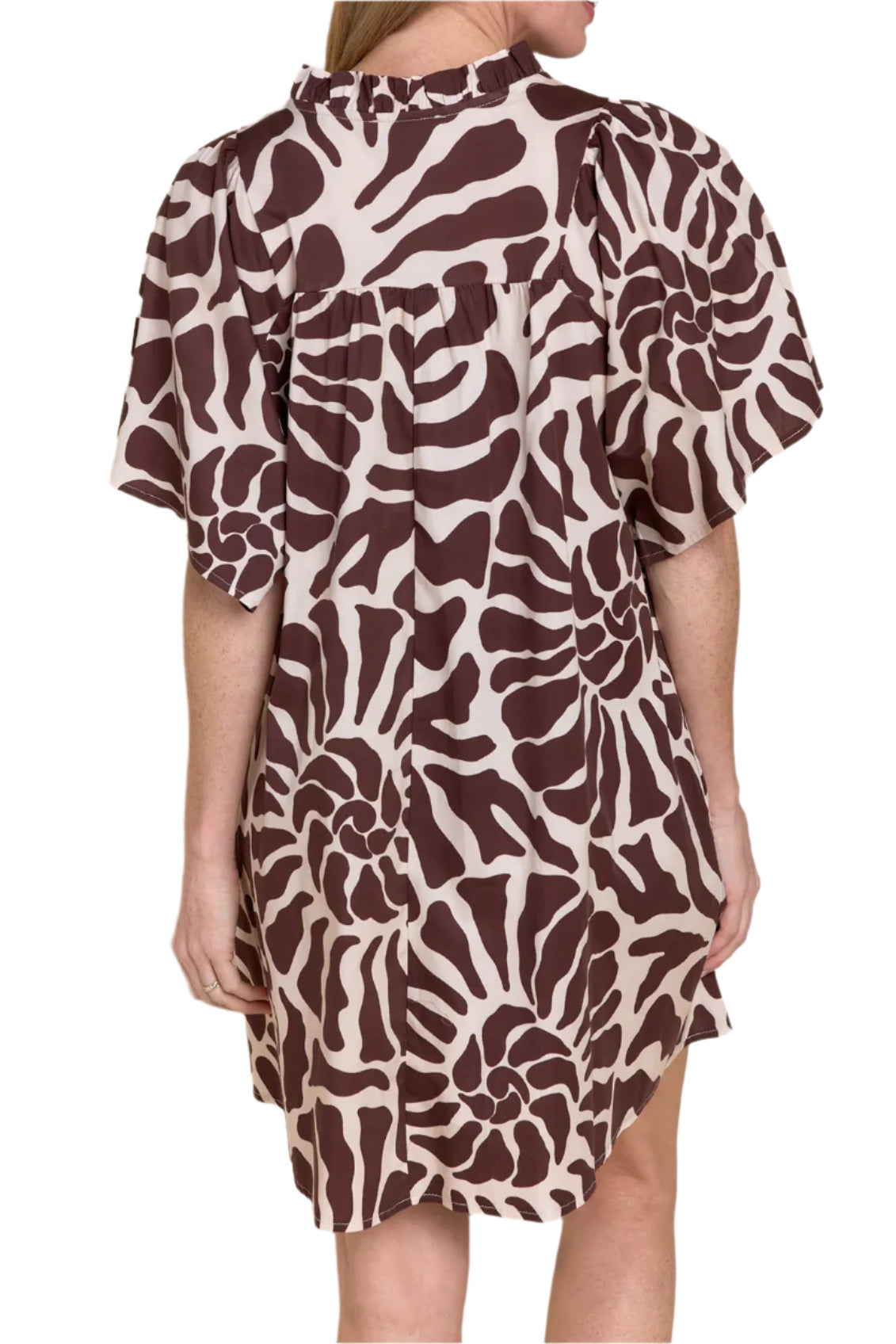 SOF Nicola Dress Seashell Marrone O/S