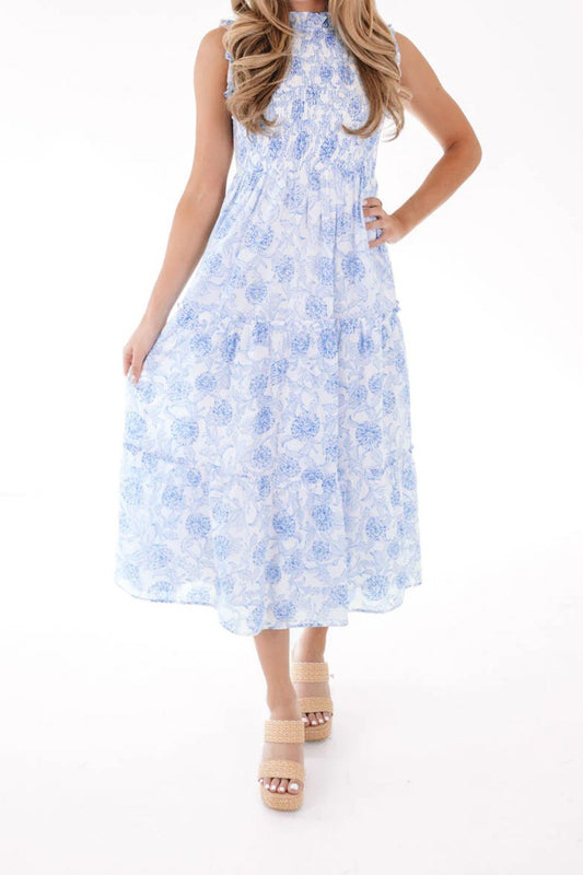 JMC Palmer Dress White/Blue