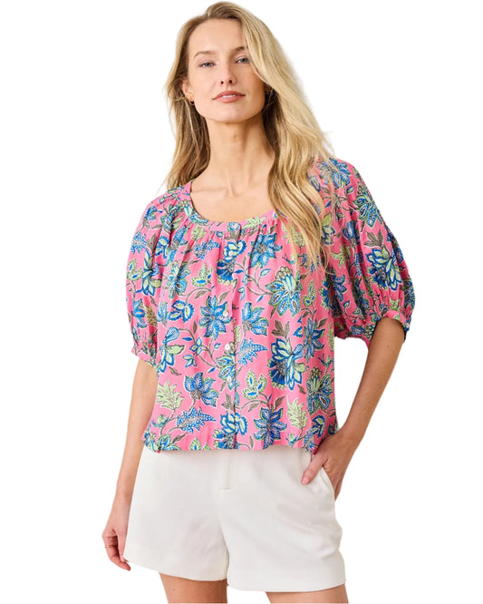 PF Gilmore Top GardenScape - Pink Palace