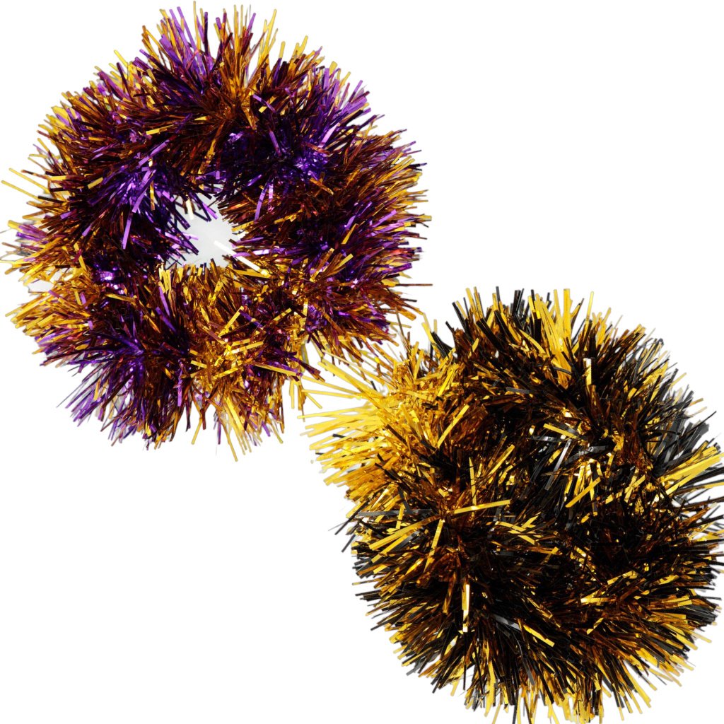 Tinsel Scrunchie Black/Gold