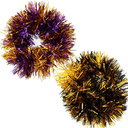 Tinsel Scrunchie Black/Gold