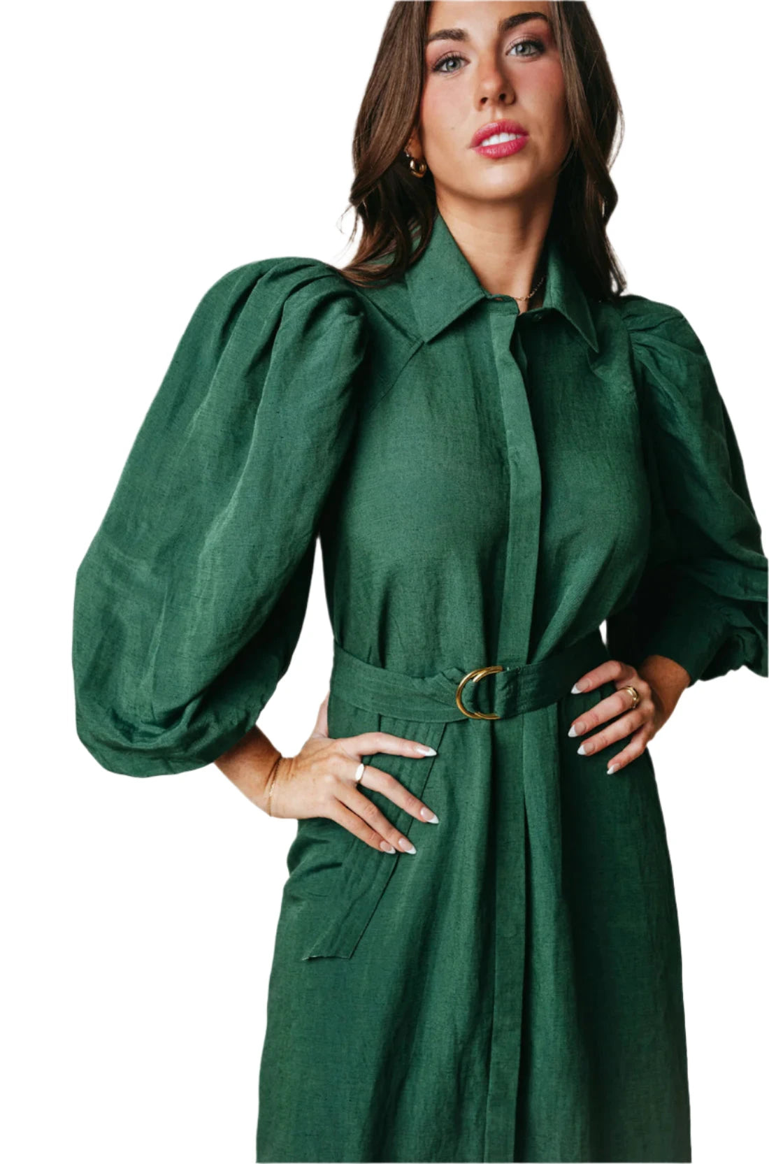 LR Quinn Dress Hunter Green