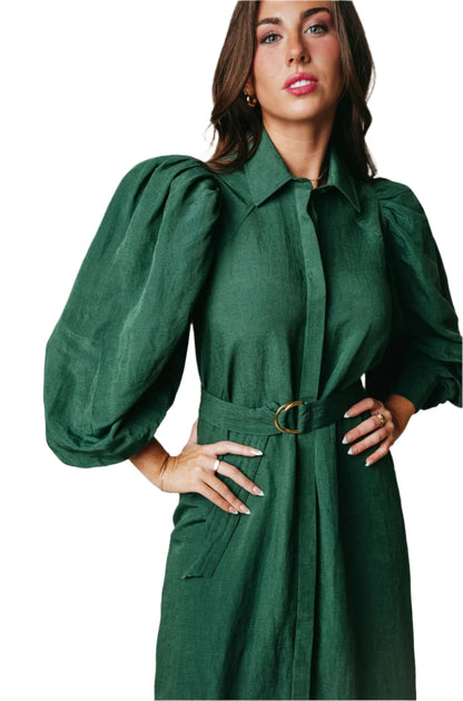 LR Quinn Dress Hunter Green