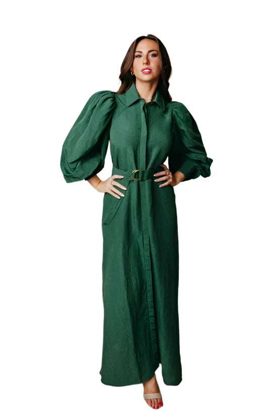 LR Quinn Dress Hunter Green