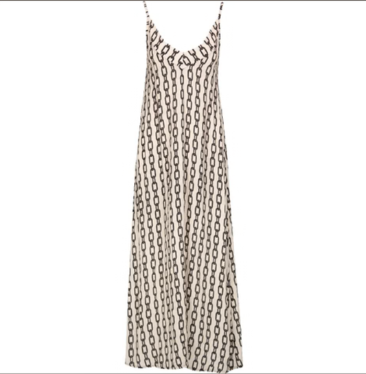 AST 19-30303PF Dress Anchor Cream Print
