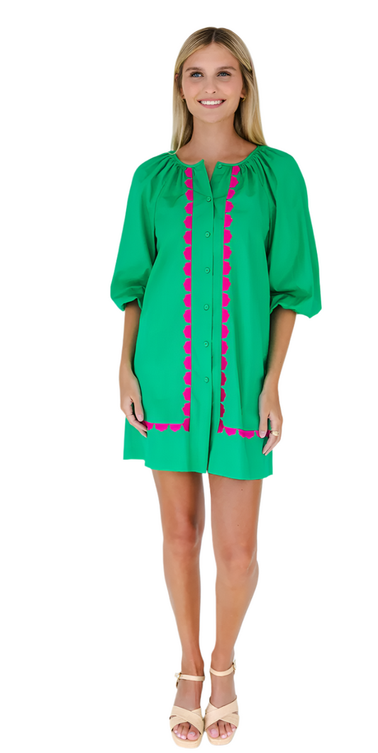 MG Emma Dress Bright Green