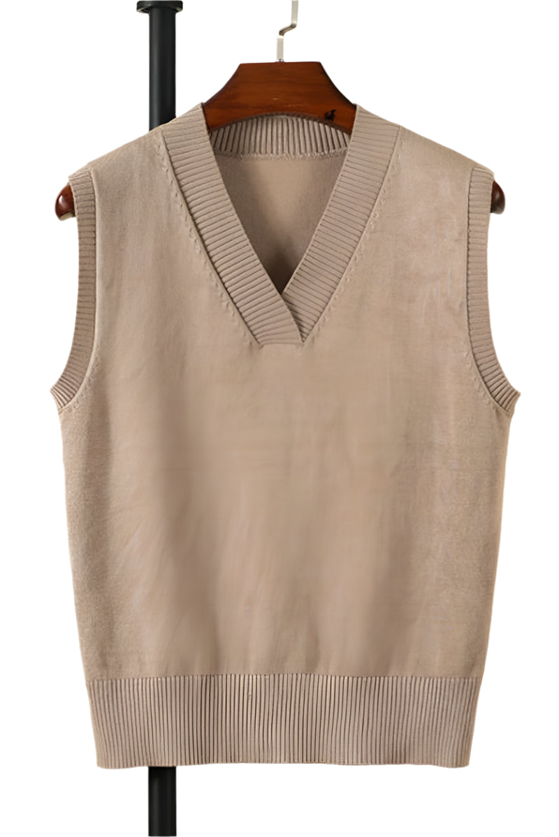 Wells Knit Sleeveless Top - Taupe