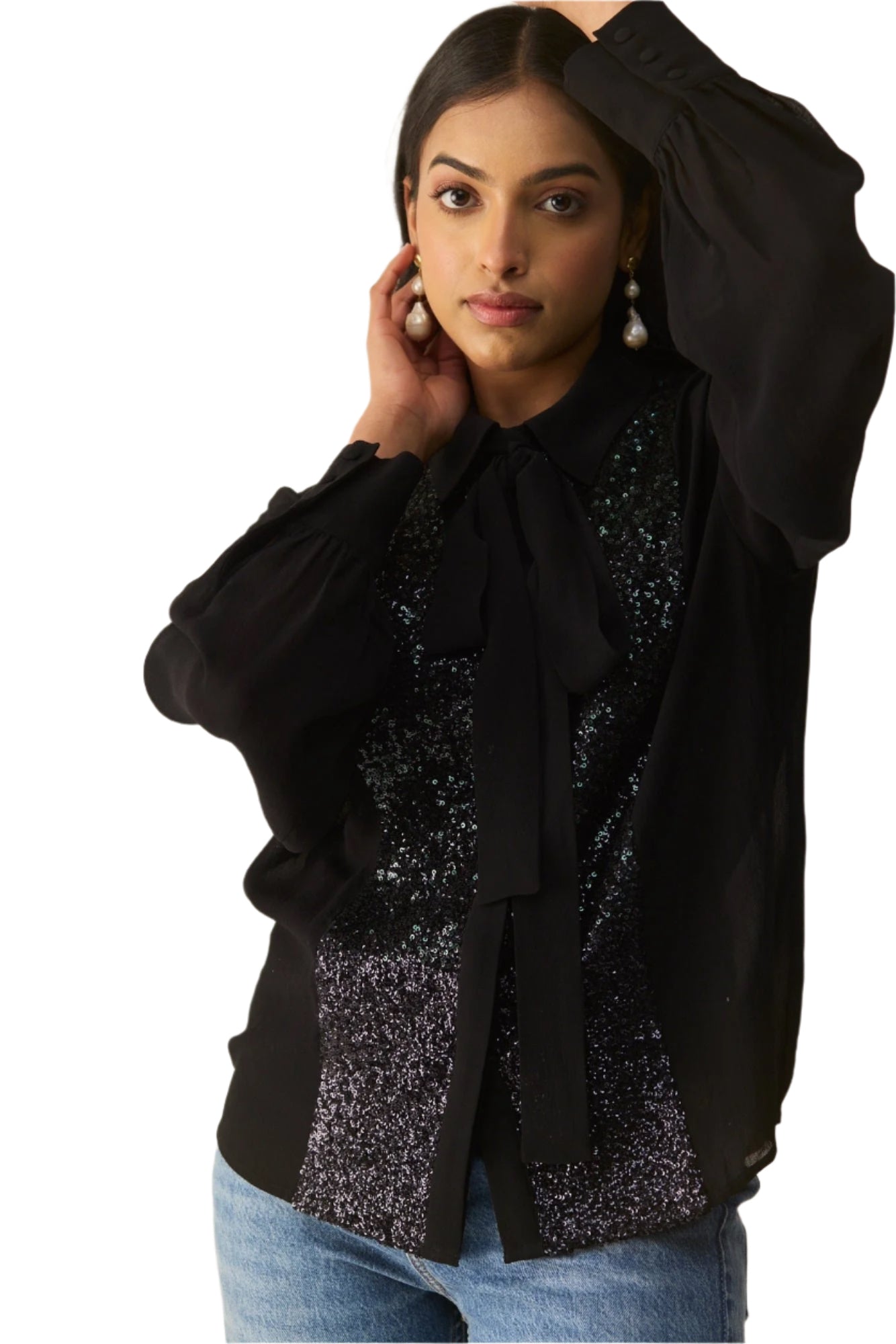 CJ Glitzy Shirt Black
