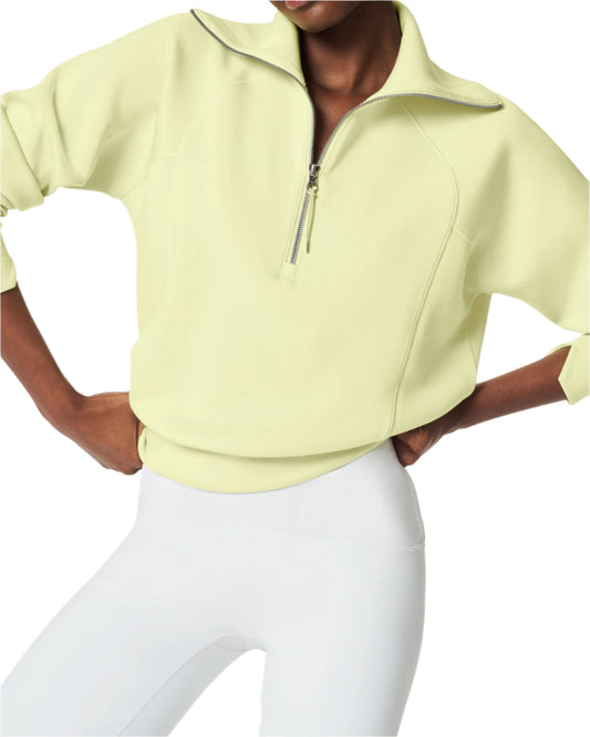 Spanx | AirEssentials Half Zip Lemon Lime